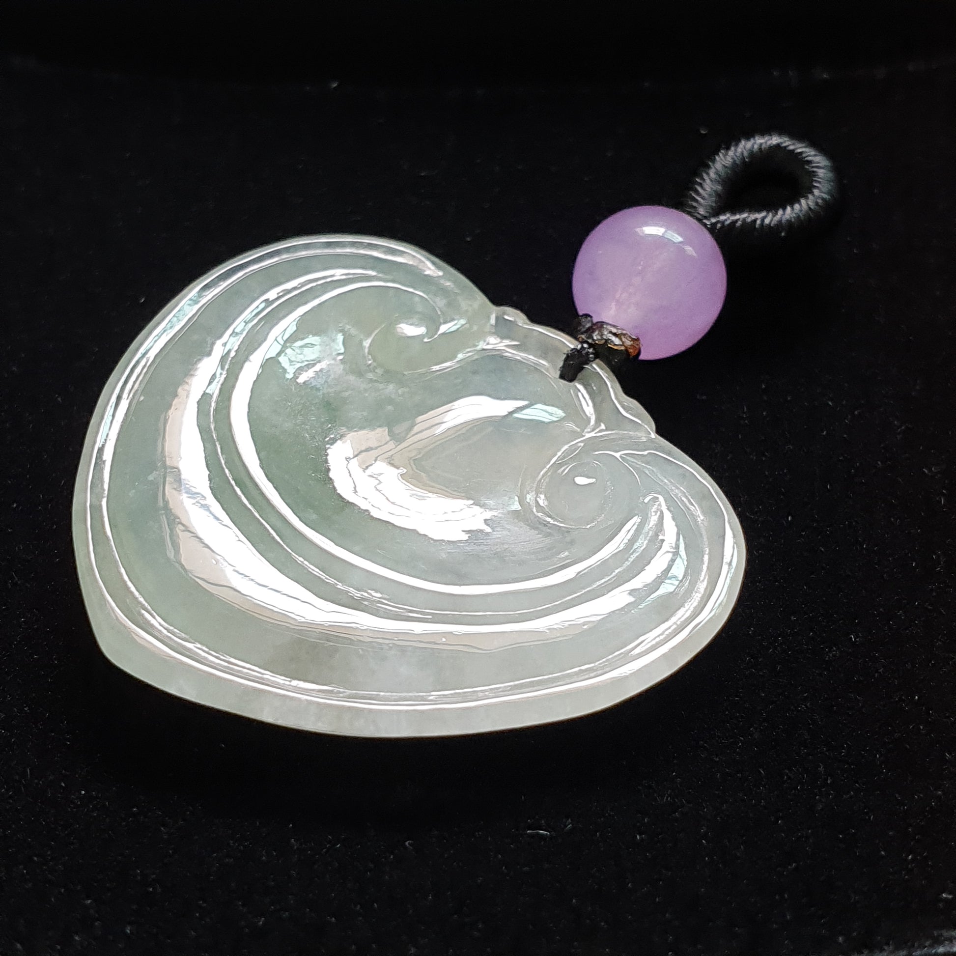 糯种如意翡翠吊坠 (Type A Jadeite Jade RuYi Pendants) PRY29699