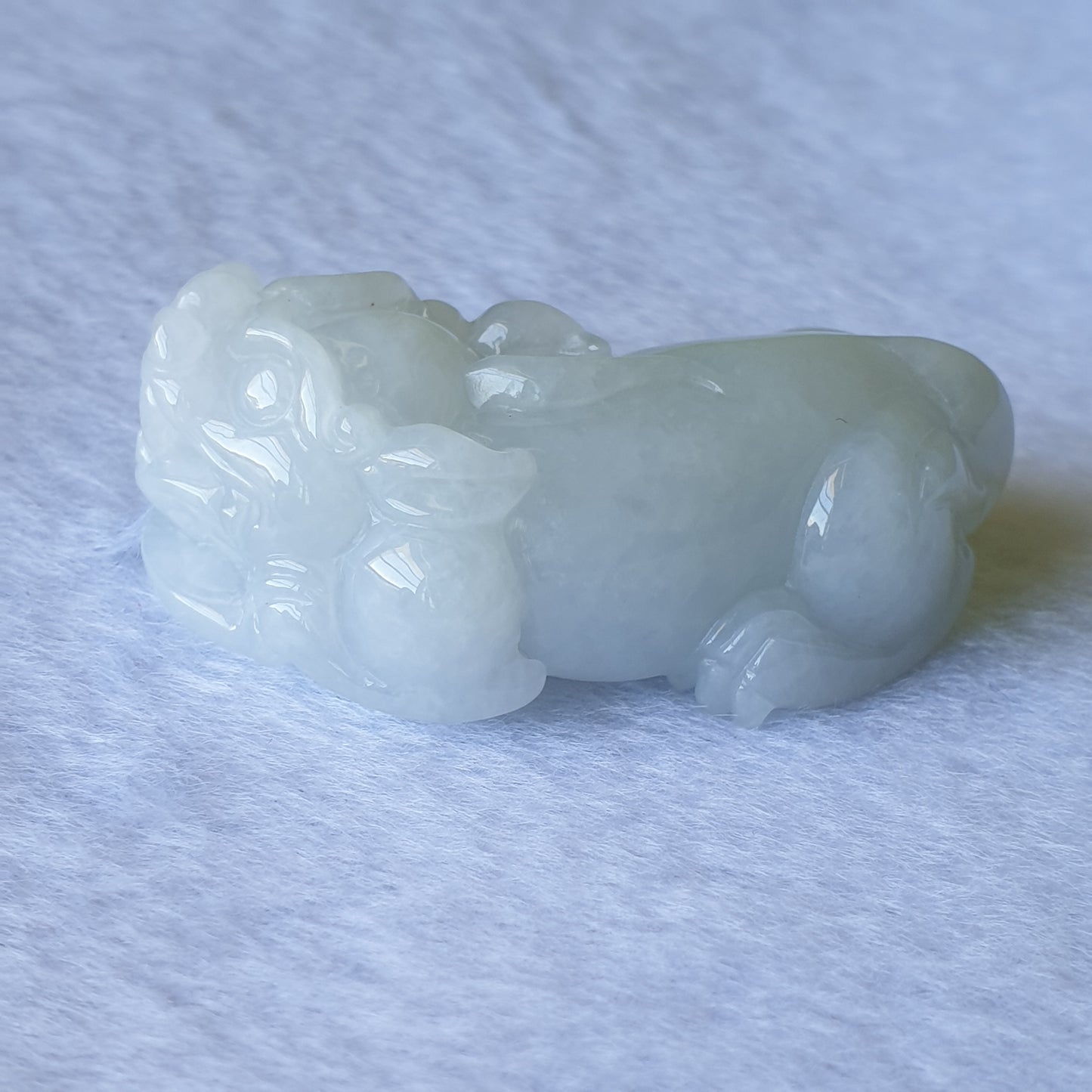 Myanmar Burma Natural Type A Light Green Light Lavender Jadeite Jade PiXiu Jewellery Pendant Pi Xiu Jewelry 缅甸天然A货淡绿淡紫翡翠貔貅吊坠首饰 Singapore Jadeite Jade Love Jadeite 爱翡阁新加坡翡翠