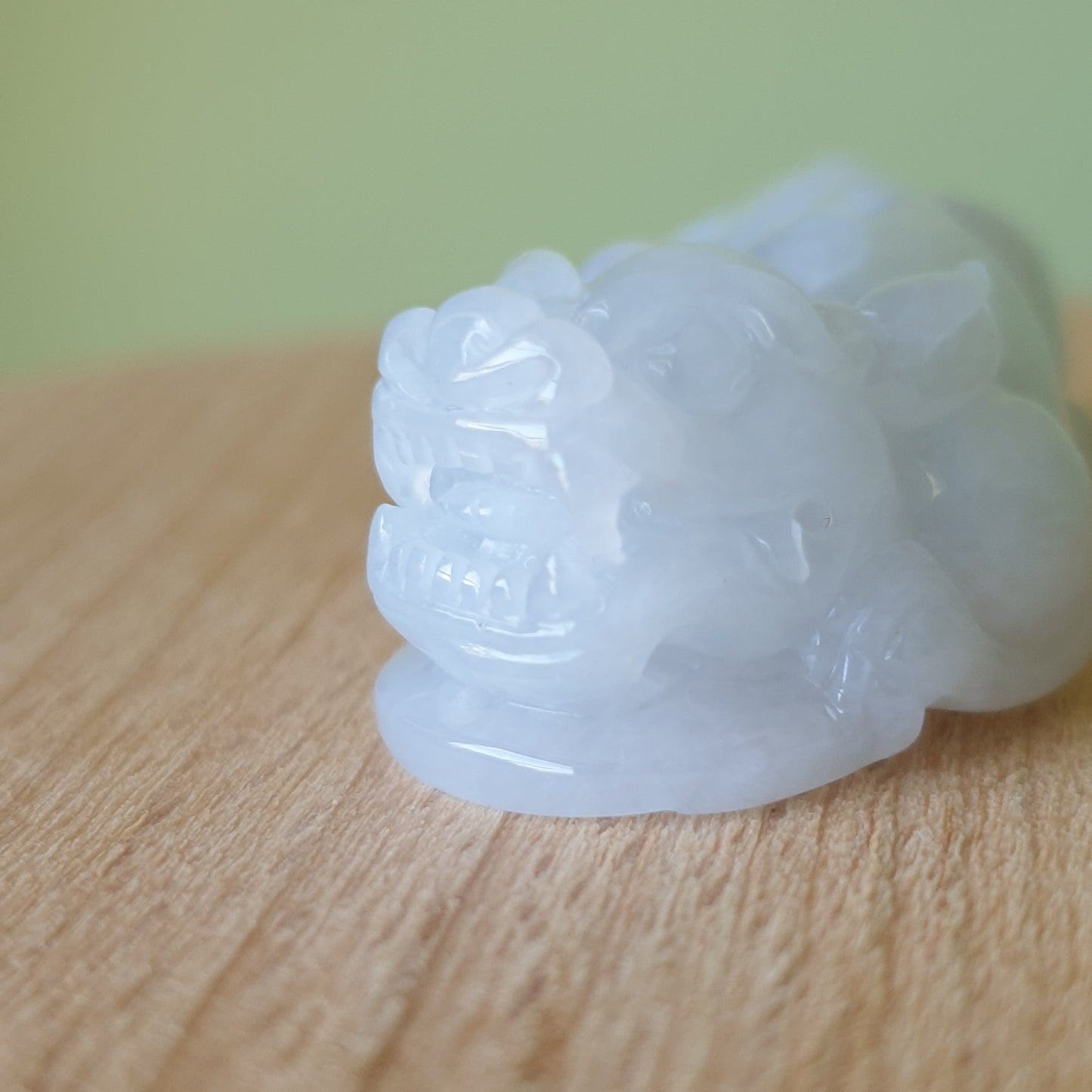 Myanmar Burma Natural Type A Light Green Light Lavender Jadeite Jade PiXiu Jewellery Pendant Pi Xiu Jewelry 缅甸天然A货淡绿淡紫翡翠貔貅吊坠首饰 Singapore Jadeite Jade Love Jadeite 爱翡阁新加坡翡翠