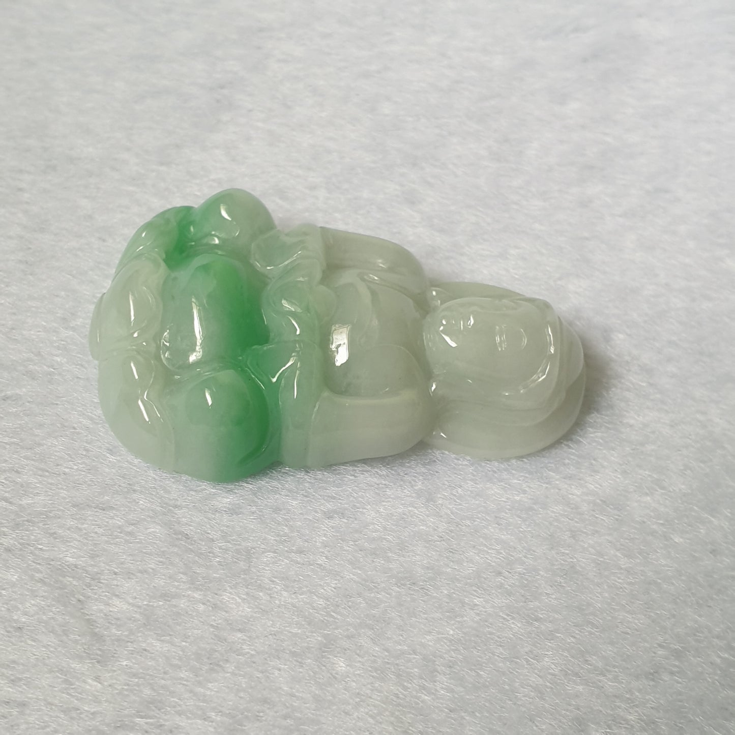 Myanmar Burma Natural Type A White Green Jadeite Jade Guan Yin Pendant Men Male Women Female Jewellery Jewelry 缅甸天然A货白绿翡翠观音吊坠吊饰女性男性首饰玉石珠宝